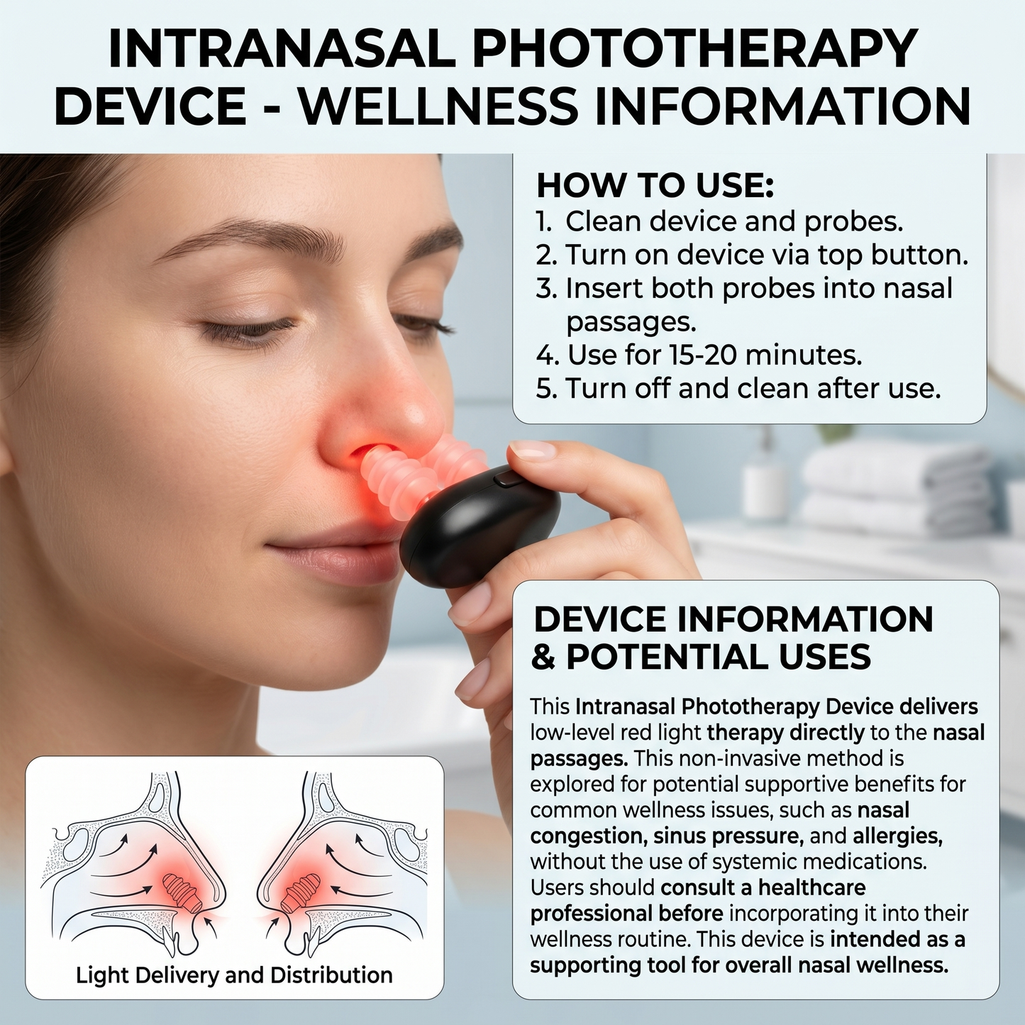 Infrared Nasal device